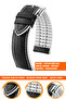 22mm Compatible Leather Silicone Watch Band Strap for Fossil-Welder-Casio-Seiko-Omega-Armani Watch Compatible
