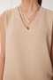 Women's Biscuit Sleeveless Ayrobin Blouse Gx00002 - 3