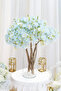 Luxurious Garnished Jasmine Flower Bouquet 4 Branches 40 cm Blue