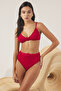 Kırmızı Kemerli Bralette Regular Yüksek Bel Bikini Takımı TBESS25BT00131 - 2