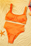 Pomegranate Flower Bralet High Waist High Leg Regular Bikini Set TBESS22BT0010