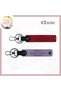 Exclusive for Travelers, 2-Keychain with Name Plate and 0 Rh (-) Blood Group Written, Purple-Violet-Red