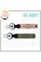 Motorcycle Adventurers Name Plate a Rh (-) Blood Group Written 2-Piece Keychain, , Yavruağzı-Ash Gray