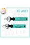 Turquoise, on the Motor Plate and Name Keychain! 2-Piece Keychain with Name Plate and B Rh (+) Blood Group Written