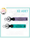 Purple Violet-Dark Turquoise, Motorcycle-Specific, Name Plate and B Rh (-) Blood Group, Emergency Keychain