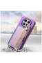 Xiaomi Poco X7 Compatible Case Zebana 2in1 Best Leather Case with Card Holder Purple - 2