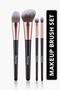 4-Piece Makeup Brush Set (Blush-Foundation-Eye Shadow-Crease) - Makeup Brush Set - 8690604597772