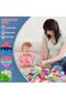 30-Piece Mini Pop Fidget Toy Keychains,Stress Relief Sensory Toys for Kids and Grown-up,Party Favors and Classroom Prizes,Square - 5