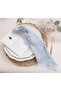 Cloth Napkins with Fringe,100% Soft Cotton,Gauze Washable Easter Spring Napkins,Light Blue(12Pcs) - 3