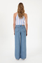 Women's Light Blue Loose Fit Jean Trousers 50304321-Dn0021 - 4