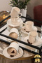 Hayal Platinum Gilded 12-Piece 6-Person Porcelain Coffee Cup Set - 3