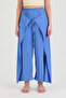 Slit Shalwar Trousers with Tie Detail - 2