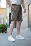Brown Basic Men's Shorts E6567 - 2