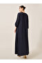 Embroidered V-Neck A-Line Jalabyia - 5