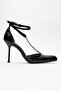 Jon Black Patent Leather Women's Thin Heeled Shoes - 6