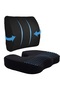 Office Chair Visko Comfortable Sitting Cushion and Orthopedic Reclining Pillow 2 Pieces
