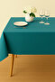 Luna Series Velvet Textured Table Cloth - Petrol