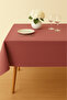 Luna Series Velvet Textured Table Cloth - Dried Rose