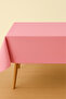 Luna Series Velvet Textured Table Cloth - Powder - 3