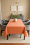 Luna Series Velvet Textured Table Cloth - Yavruağzı - 3