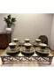 Patterned Coffee Cup Set for 6 People - 3