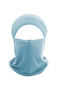 Summer Baby Blue Sun and Wind Mask Thin Lightweight Snow Mask Balaclava Biker Helmet Neck Collar Beanie - 4