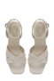25S-278 5Fx Beige Women's Heeled Sandals - 4
