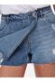 Onltexas Life Reg Denim Women's Shorts Skirt Light Blue - 15227220 - 3