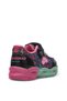 Daily Velcro Girl's Black Sports Shoes Colorful Glitter Sole Ornamental Detail Rubber Lacing Sneaker 4010 - 4