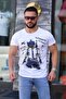 Printed White T-Shirt 4028 - 2