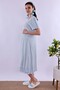 Cotton Maternity Nightgown with Breastfeeding Feature Effortt - Blue - 3