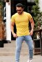 تي شيرت أساسي أصفر برقبة دائرية 4077 - 3