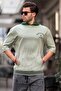 Mint Green Hooded Men's T-Shirt 6182 - 2