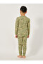 All-Over Print Round Neck T-Shirt and Pyjama Set - 4