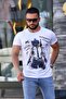 Printed White T-Shirt 4028