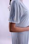 Cotton Maternity Nightgown with Breastfeeding Feature Effortt - Blue - 6