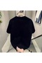 Heavyweight 100% Cotton Wide Round Neck Short Sleeve T-Shirt "Day One" - 3
