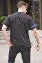Black Regular Fit Printed Men's T-Shirt 6087 - 2