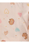 All-Over Print Round Neck T-Shirt and Shorts Pyjama Set - 3