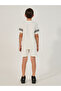 Striped Sleeve Trim Round Neck T-Shirt and Shorts Set - 6