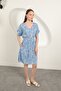 Viscose Fabric Gimped Women's Midi Beach Dress 25Vl132