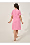 Graphic Print Short Sleeve Nightdress - 4