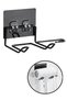 Blow Dryer Hanger Black Adhesive Blow Dryer Holder - 6