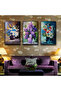 Zevahir 3 Piece Canvas Colorful Vase Flowers Painting - 2