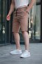 Dark Stone Color Cargo Pocket Men's Capri Shorts 5737 - 2