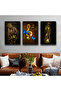 Zevahir 3 Piece Canvas Music Art Painting - 2