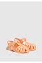 Orange Flat Sandals for Girls - 2