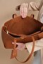 Sofia Magnetic Closure Large Women's Shoulder Handbag with Wide Zipper Compartment - 6