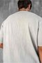Men's Washed Corduroy Oversize T-Shirt Gray - 7