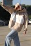 Beige Color Blocked Raised Sweatshirt Mg1544 - 2